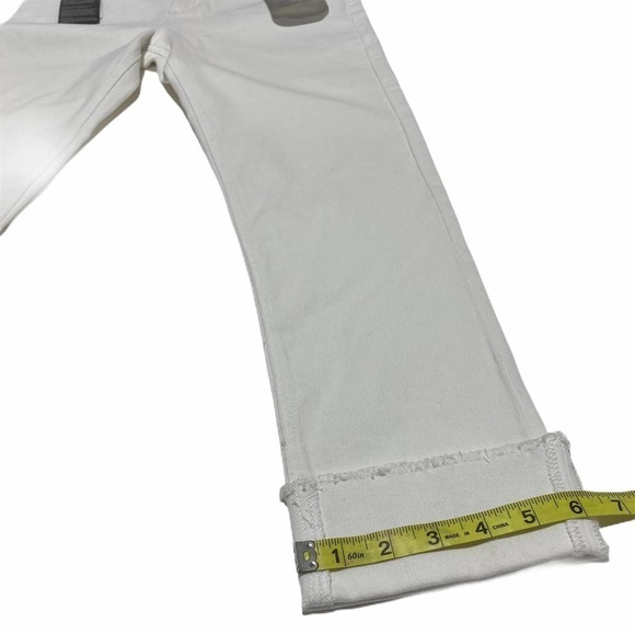 WHITE Seven 7 Slim Straight Rolled Cuff Jeans - Picture 7 of 12